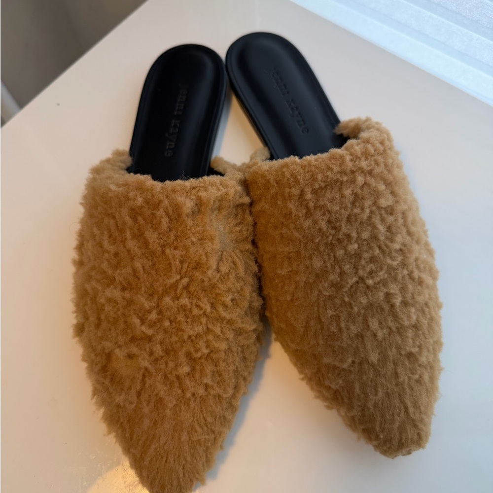 Jenni Kayne Camel Shearling Mules - Picture 3 of 6